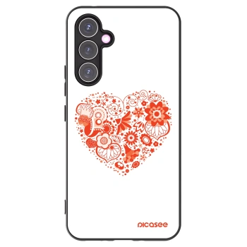 Picasee husă neagră din silicon pentru Samsung Galaxy A54 5G A546B - Big heart