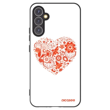 Picasee husă neagră din silicon pentru Samsung Galaxy A34 5G A346B - Big heart