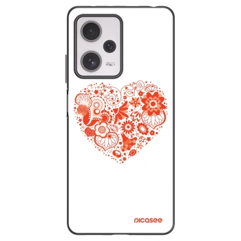 Picasee husă neagră din silicon pentru Xiaomi Redmi Note 12 Pro+ 5G - Big heart