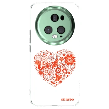 Picasee husă transparentă din silicon pentru Honor Magic5 Pro - Big heart