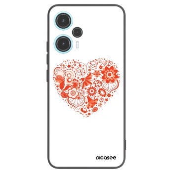 Picasee husă neagră din silicon pentru Xiaomi Poco F5 - Big heart