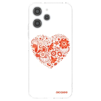 Picasee husă transparentă din silicon pentru Xiaomi Redmi 12 4G - Big heart