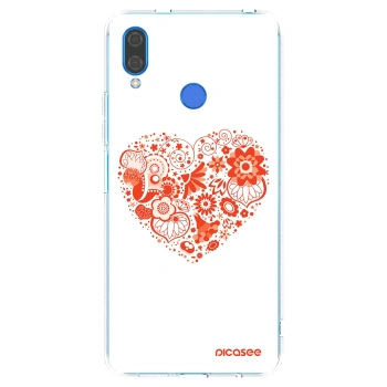 Picasee husă transparentă din silicon pentru Huawei Nova 3i - Big heart