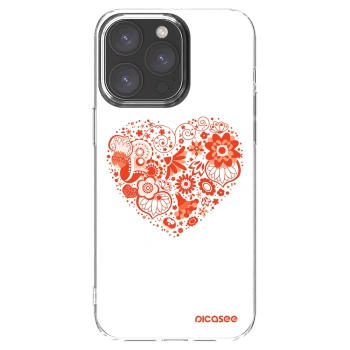 Picasee husă transparentă din silicon pentru Apple iPhone 15 Pro Max - Big heart