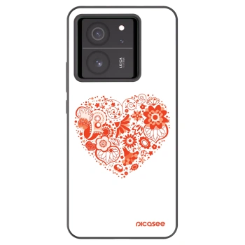 Picasee husă neagră din silicon pentru Xiaomi 13T Pro - Big heart