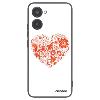 Picasee husă neagră din silicon pentru Realme 10 4G - Big heart