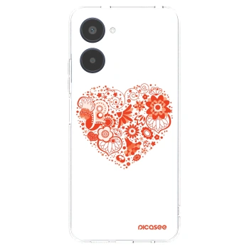 Picasee husă transparentă din silicon pentru Realme 10 4G - Big heart