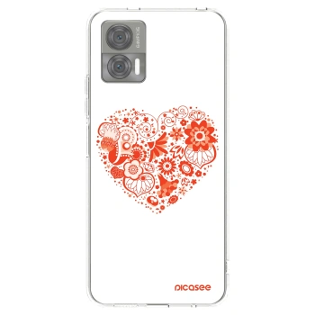 Picasee husă transparentă din silicon pentru Motorola Edge 30 Neo - Big heart