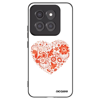 Picasee husă neagră din silicon pentru Xiaomi 14 Pro - Big heart