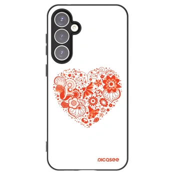 Picasee husă neagră din silicon pentru Samsung Galaxy S23 FE S711B - Big heart
