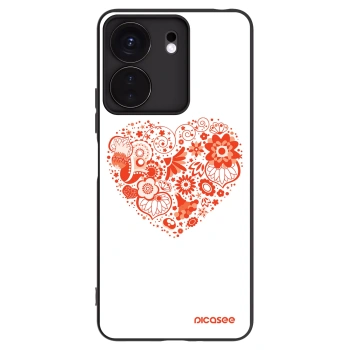 Picasee husă neagră din silicon pentru Xiaomi Redmi 13C 4G - Big heart