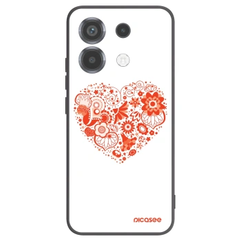 Picasee husă neagră din silicon pentru Xiaomi Poco X6 - Big heart