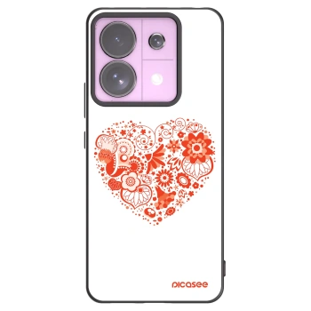 Picasee husă neagră din silicon pentru Xiaomi Redmi Note 13 Pro 5G - Big heart