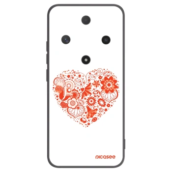 Picasee husă neagră din silicon pentru Honor Magic6 Lite 5G - Big heart