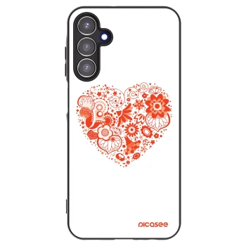 Picasee husă neagră din silicon pentru Samsung Galaxy A15 A156B 5G - Big heart