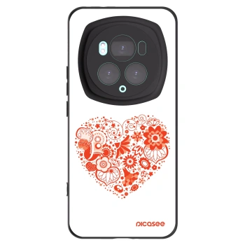 Picasee husă neagră din silicon pentru Honor Magic6 Pro - Big heart