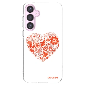 Picasee husă transparentă din silicon pentru Samsung Galaxy A55 5G A556B - Big heart