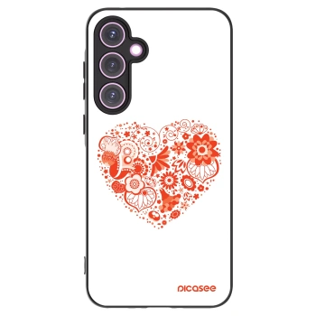 Picasee husă neagră din silicon pentru Samsung Galaxy A35 5G A356B - Big heart