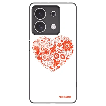 Picasee husă neagră din silicon pentru Xiaomi Redmi Note 13 4G - Big heart