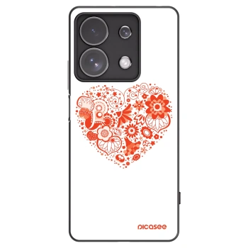 Picasee husă neagră din silicon pentru Xiaomi Redmi Note 13 Pro 4G - Big heart