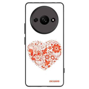 Picasee husă neagră din silicon pentru Xiaomi Redmi A3 - Big heart