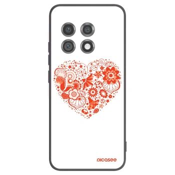 Picasee husă neagră din silicon pentru OnePlus 11 5G - Big heart