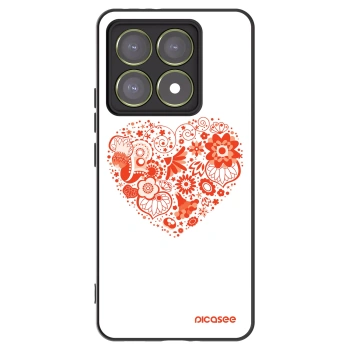 Picasee husă neagră din silicon pentru Xiaomi 14T - Big heart