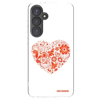 Picasee husă transparentă din silicon pentru Samsung Galaxy S24 FE S721B - Big heart