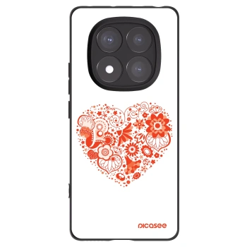 Picasee husă neagră din silicon pentru Xiaomi Redmi Note 14 Pro+ 5G - Big heart