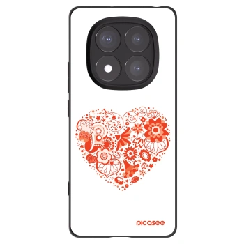 Picasee husă neagră din silicon pentru Xiaomi Redmi Note 14 Pro 5G - Big heart