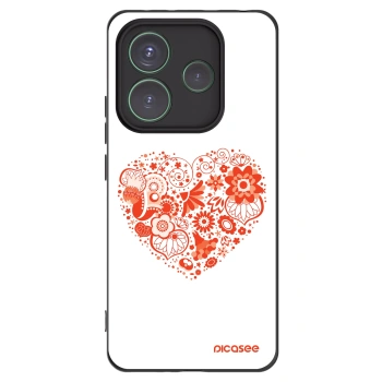 Picasee husă neagră din silicon pentru Xiaomi Redmi Note 14 5G - Big heart