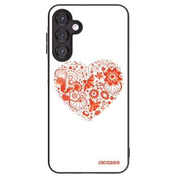 Picasee husă neagră din silicon pentru Samsung Galaxy A16 5G - Big heart