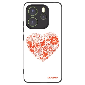 Picasee husă neagră din silicon pentru Xiaomi Redmi Note 14 4G - Big heart