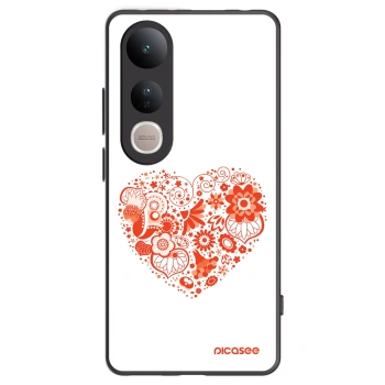 Picasee husă neagră din silicon pentru Vivo V50 Lite 5G - Big heart