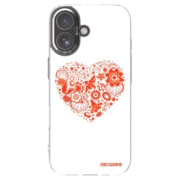 Picasee husă transparentă din silicon pentru Apple iPhone 17 - Big heart