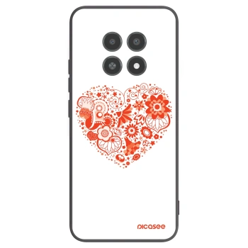 Picasee husă neagră din silicon pentru Realme 12X - Big heart