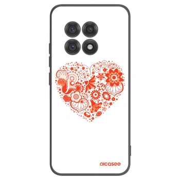 Picasee husă neagră din silicon pentru OnePlus 13R 5G - Big heart