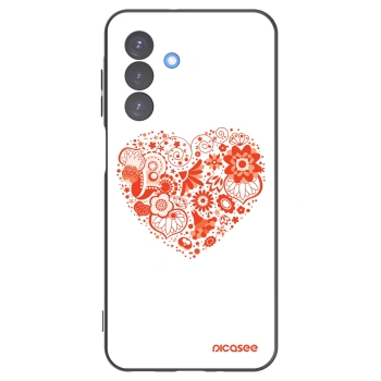 Picasee husă neagră din silicon pentru Samsung Galaxy A17 5G - Big heart