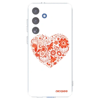 Picasee husă transparentă din silicon pentru Samsung Galaxy S25 FE 5G - Big heart