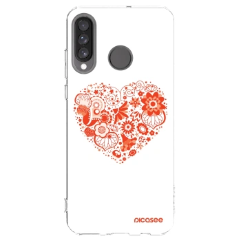 Picasee husă transparentă din silicon pentru Huawei P30 Lite - Big heart