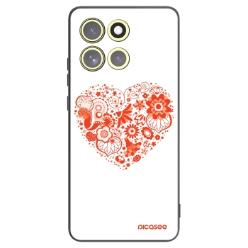 Picasee husă neagră din silicon pentru Motorola Moto G86 Power 5G - Big heart
