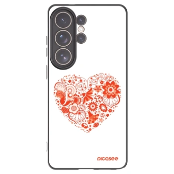 Picasee husă neagră din silicon pentru Samsung Galaxy S26 Ultra - Big heart