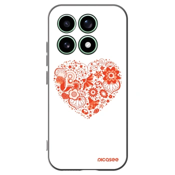 Picasee husă neagră din silicon pentru Xiaomi 17 - Big heart
