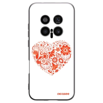 Picasee husă neagră din silicon pentru Honor Magic8 Pro 5G - Big heart