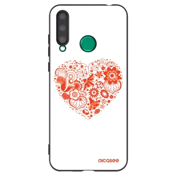 Picasee husă neagră din silicon pentru Honor 20 Lite - Big heart