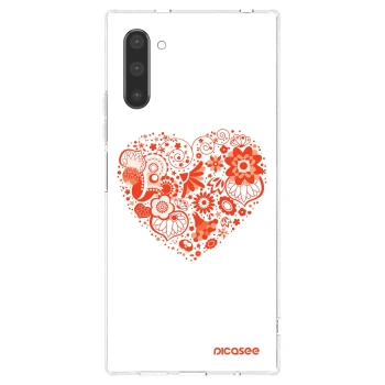 Picasee husă transparentă din silicon pentru Samsung Galaxy Note 10 N970F - Big heart