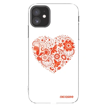 Picasee husă transparentă din silicon pentru Apple iPhone 11 - Big heart