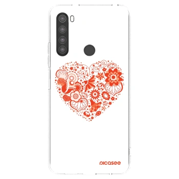 Picasee husă transparentă din silicon pentru Xiaomi Redmi Note 8 - Big heart