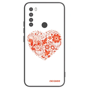Picasee husă neagră din silicon pentru Xiaomi Redmi Note 8 - Big heart