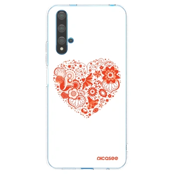 Picasee husă transparentă din silicon pentru Huawei Nova 5T - Big heart